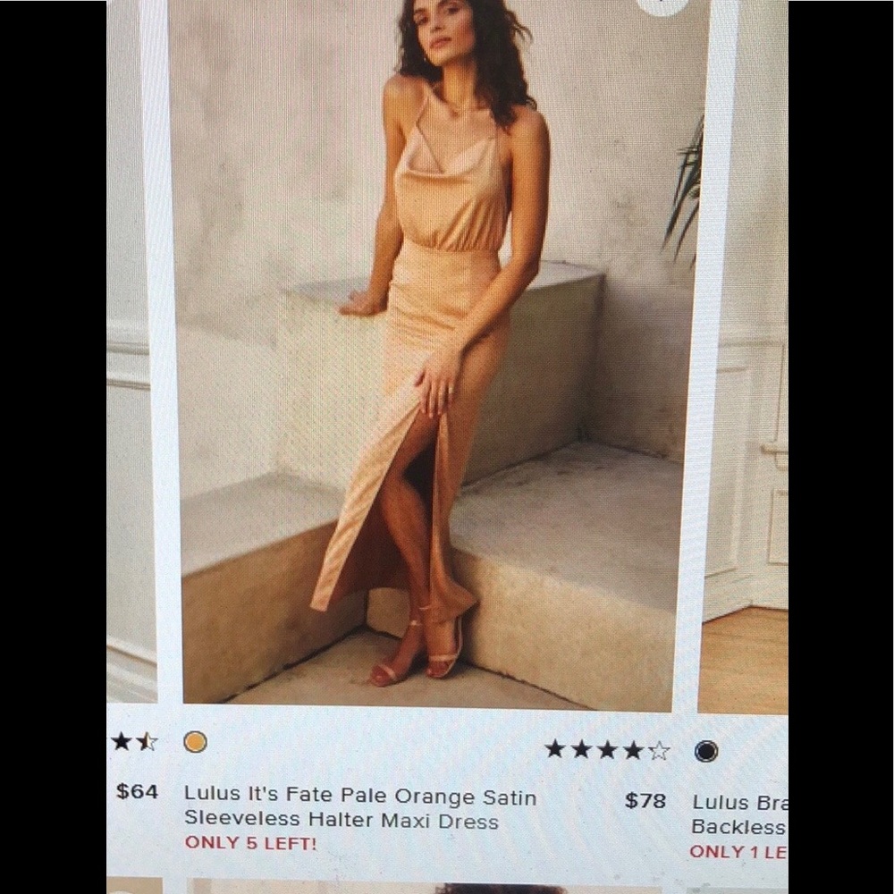 Lulus nwt  halter maxi dress